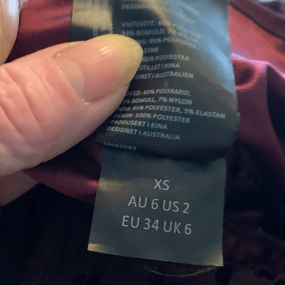 Bardot Deep Purple Lace Midi Dress - Picture 8 of 11